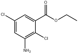 ETHYL-3-AMINO-2.5-DICHLOROBENZOATE Struktur