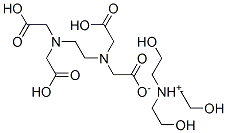 N,N'-(1,2-エタンジイル)ビス[N-(カルボキシメチル)グリシン]·2,2',2''-ニトリロトリスエタノール 化学構造式