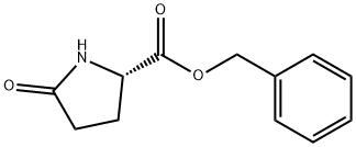 (2S)-5-オキソ-2α-ピロリジンカルボン酸ベンジル 化学構造式