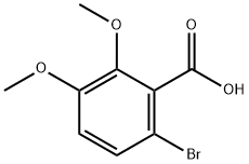 2,3-二甲氧基-6-溴苯甲酸 结构式