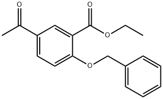 ethyl 5-acetyl-2-benzyloxybenzoate Struktur