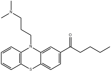 1-[10-[3-(Dimethylamino)propyl]-10H-phenothiazin-2-yl]-1-pentanone 结构式