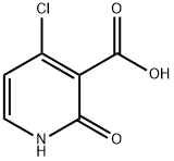 4-氯-1,2-二氢-2-氧代-3-吡啶羧酸 结构式