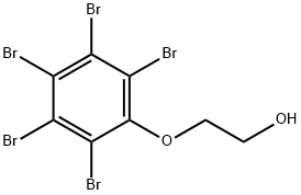 2-(ペンタブロモフェノキシ)エタノール 化学構造式