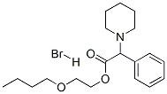 2-butoxyethyl alpha-phenylpiperidine-1-acetate hydrobromide Struktur