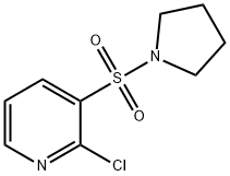 2-氯-3-(吡咯啉-1-基磺酰)砒啶, 60597-70-8, 结构式