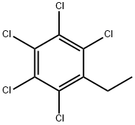 1,2,3,4,5-pentachloro-6-ethyl-benzene Struktur