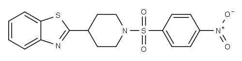 Piperidine, 4-(2-benzothiazolyl)-1-[(4-nitrophenyl)sulfonyl]- (9CI) 结构式