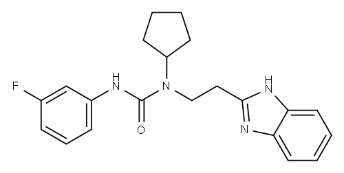 Urea, N-[2-(1H-benzimidazol-2-yl)ethyl]-N-cyclopentyl-N-(3-fluorophenyl)- (9CI)|