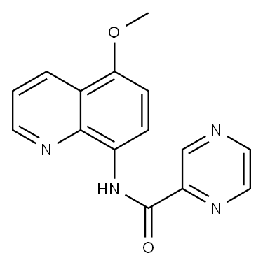 Pyrazinecarboxamide, N-(5-methoxy-8-quinolinyl)- (9CI) 结构式