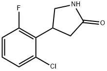 4-(2-Chloro-6-fluorophenyl)pyrrolidin-2-one Struktur
