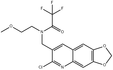 Acetamide, N-[(6-chloro-1,3-dioxolo[4,5-g]quinolin-7-yl)methyl]-2,2,2-trifluoro-N-(2-methoxyethyl)- (9CI)|