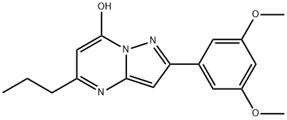 Pyrazolo[1,5-a]pyrimidin-7-ol, 2-(3,5-dimethoxyphenyl)-5-propyl- (9CI) 结构式
