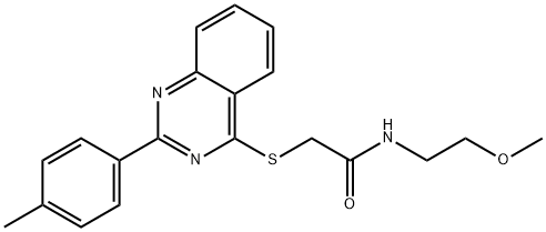 Acetamide, N-(2-methoxyethyl)-2-[[2-(4-methylphenyl)-4-quinazolinyl]thio]- (9CI)|