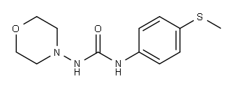 Urea, N-[4-(methylthio)phenyl]-N-4-morpholinyl- (9CI) 结构式