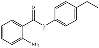 2-氨基-N-(4-乙基-苯基)-苯甲酰胺 结构式