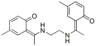 4-methyl-6-[1-[2-[1-(3-methyl-6-oxo-1-cyclohexa-2,4-dienylidene)ethyla mino]ethylamino]ethylidene]cyclohexa-2,4-dien-1-one Struktur