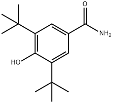 3,5-ジ-TERT-ブチル-4-ヒドロキシベンズアミド 化学構造式