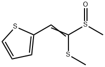 1-Methylsulfinyl-1-methylthio-2-(2-thienyl)ethene Struktur