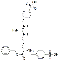 L-アルギニンフェニルメチル・2(4-メチルベンゼンスルホン酸) 化学構造式