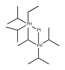 Platinum, bis[tris(1-methylethyl)phosphine]- Struktur