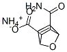 3-カルバモイル-7-オキサビシクロ[2.2.1]ヘプタ-5-エン-2-カルボン酸アンモニウム 化学構造式