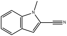 1-甲基-1H-吲哚-2-甲腈 结构式