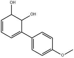 3,5-Cyclohexadiene-1,2-diol, 3-(4-methoxyphenyl)- (9CI) 结构式
