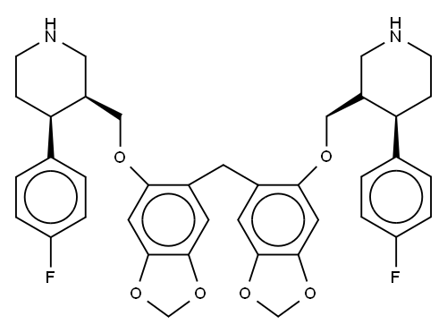 亚甲基双盐酸帕罗西汀 结构式