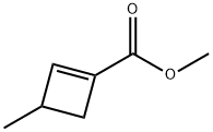 1-Cyclobutene-1-carboxylic acid, 3-methyl-, methyl ester (9CI) Structure