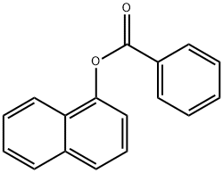 安息香酸1-ナフチル 化学構造式