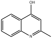 4-Hydroxy-2-methylquinoline Struktur