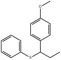 1-Methoxy-4-[1-(phenylthio)propyl]benzene Structure