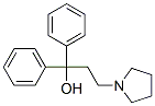α,α-ジフェニル-1-ピロリジン-1-プロパノール 化学構造式