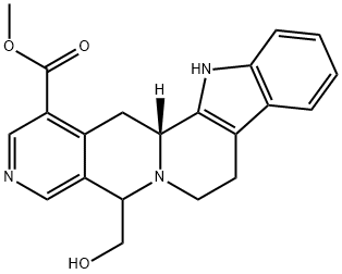 5,7,8,13,13b,14-Hexahydro-5-(hydroxymethyl)indolo[2',3':3,4]pyrido[1,2-b][2,7]naphthyridine-1-carboxylic acid methyl ester Structure