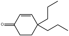 4,4-DIPROPYLCYCLOHEX-2-ENONE, 60729-41-1, 结构式