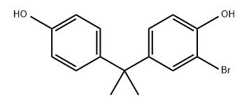 2-溴-4- [1-(4-羟基苯基)-1-甲基乙基]苯酚, 6073-11-6, 结构式