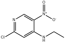 (2-CHLORO-5-NITRO-PYRIDIN-4-YL)-ETHYL-AMINE Structure