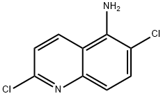 2,6-二氯-5-氨基喹啉, 607380-28-9, 结构式