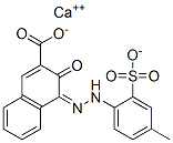 calcium (4Z)-4-[(4-methyl-2-sulfonato-phenyl)hydrazinylidene]-3-oxo-naphthalene-2-carboxylate 结构式