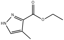 4-メチルピラゾール-3-カルボン酸エチル 化学構造式