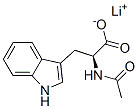 lithium N-acetyl-L-tryptophanate Structure