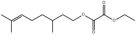 エタン二酸1-(3,7-ジメチル-6-オクテニル)2-エチル 化学構造式