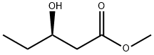 (-)-(R)-3-羟基戊酸甲酯 结构式