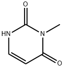 3-メチルピリミジン-2,4(1H,3H)-ジオン 化学構造式