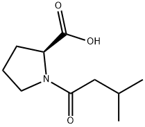 1-(3-Methylbutanoyl)proline Structure