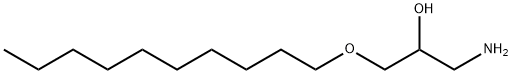 1-アミノ-3-デシルオキシ-2-プロパノール 化学構造式
