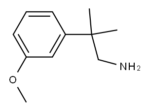 2-(3-甲氧苯基)-2-甲基丙烷-1-胺, 60812-46-6, 结构式