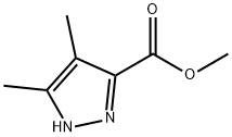 4,5-二甲基-1H-吡唑-3-羧酸甲酯 结构式