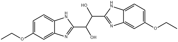 1,2-bis(5-ethoxy-2-benzimidazolyl)-1,2-ethanediol Struktur